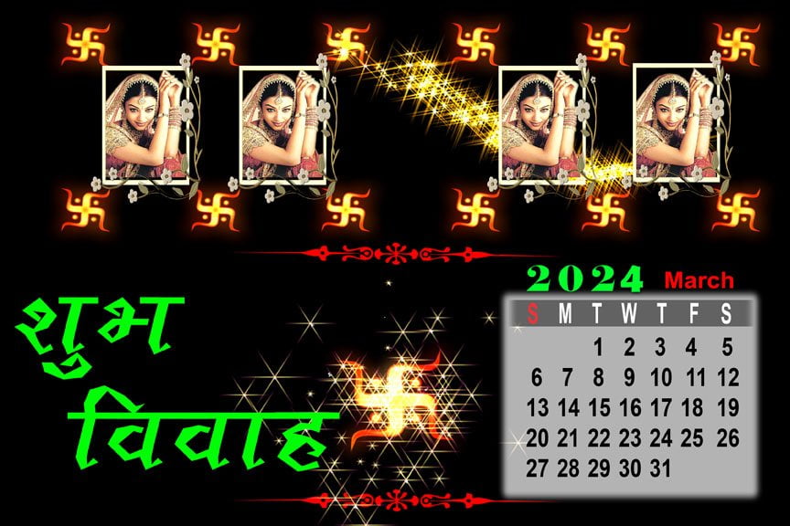 Wedding Calender 2024