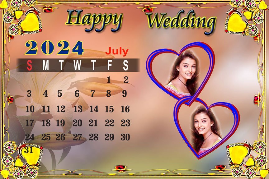 Wedding Calender 2024